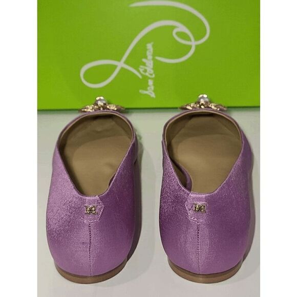 💜 SAM EDELMAN Wanda Tour Lilac Dress Flats MSRP $158 SIZES 6,5 and 9 NEW IN BOX - Picture 7 of 16